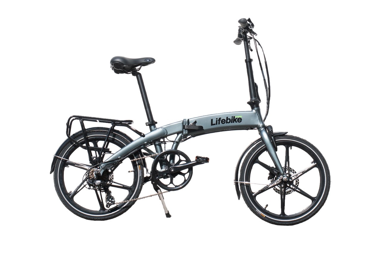 Lifebike C-Pact G7 Grå (Hopfällbar dam elcykel)